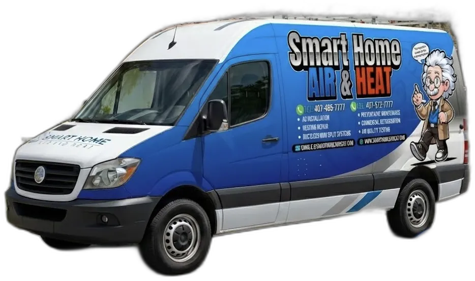 Smart Home Air & Heat owner Chris overseeing new AC installation