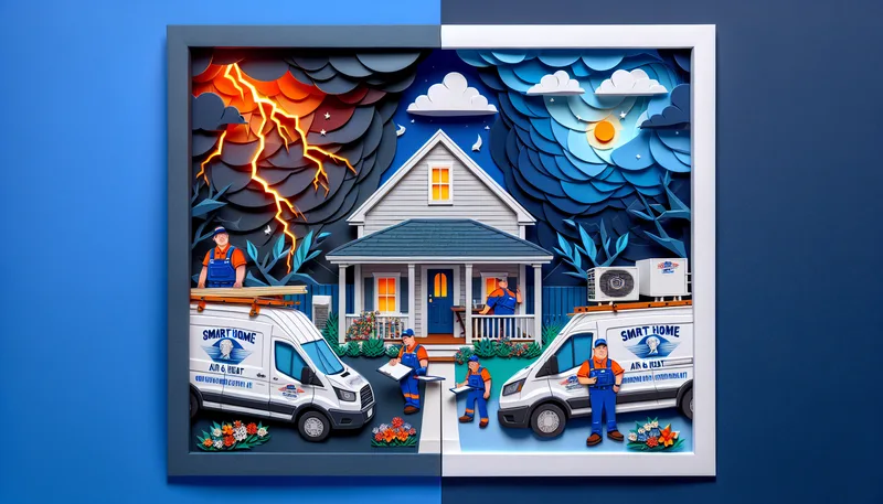 Smart Home Air & Heat technician on an emergency AC repair call in Winter Park