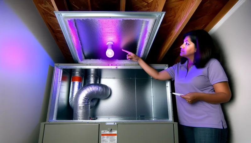 UV light air purification installed in a Winter Park home