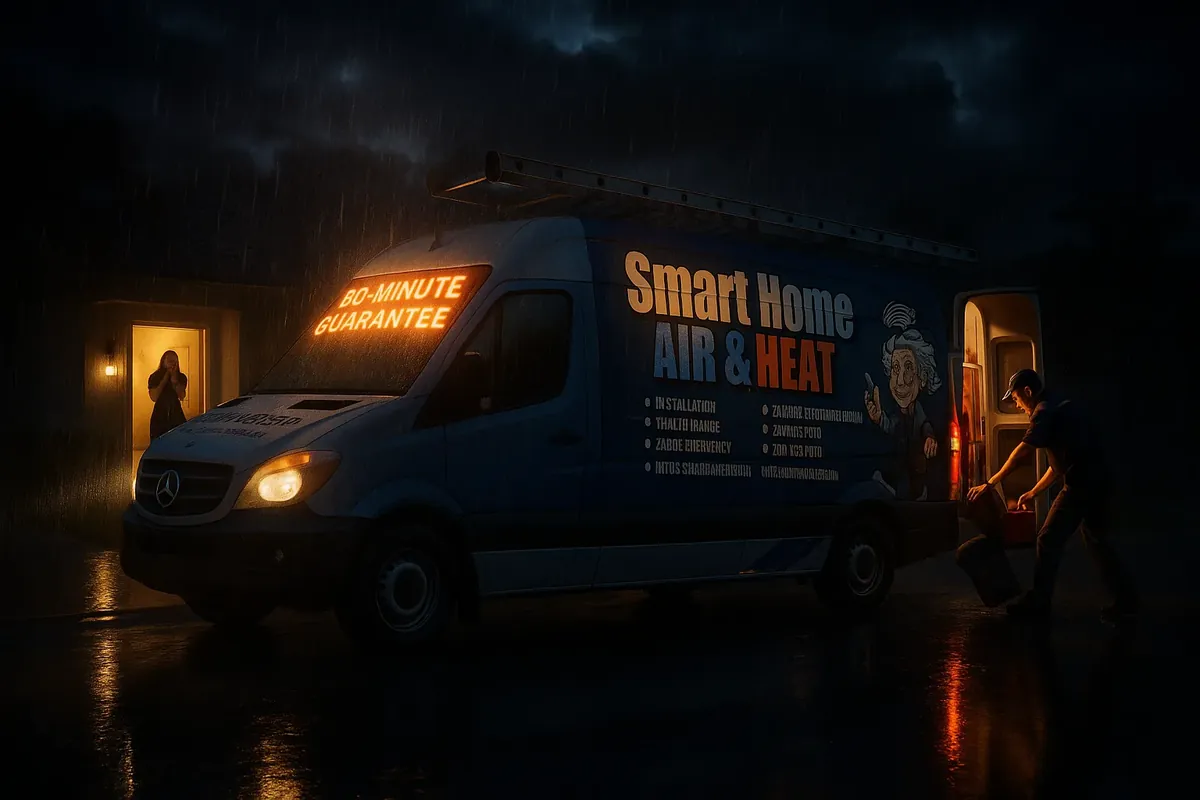 Smart Home Air & Heat emergency van arriving in Winter Park within 90 minutes