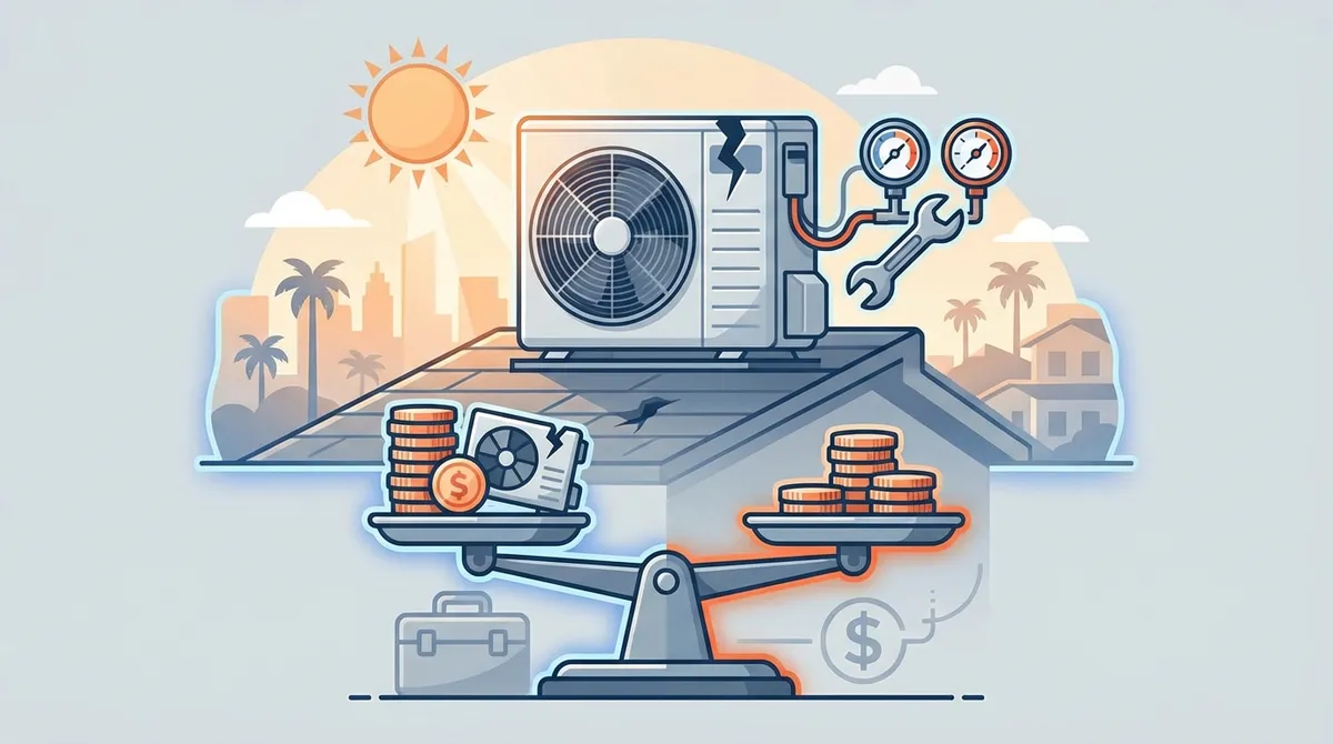 Transparent upfront HVAC pricing — balance scale with fair AC repair costs in East Orlando